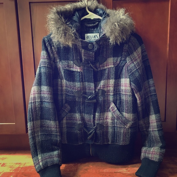 dELiA*s Jackets & Blazers - FINAL SALE 📣DELIAS plaid winter coat